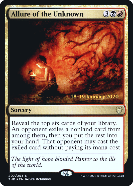Allure of the Unknown (207s) Foil - Theros Beyond Death Promos