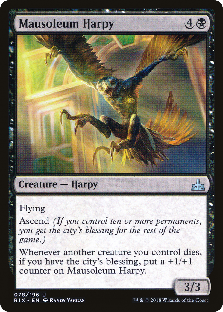 Mausoleum Harpy (078) - Rivals of Ixalan