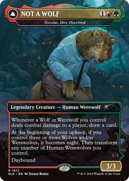 Tovolar, Dire Overlord // Tovolar, the Midnight Scourge (1612) Foil - Secret Lair Drop