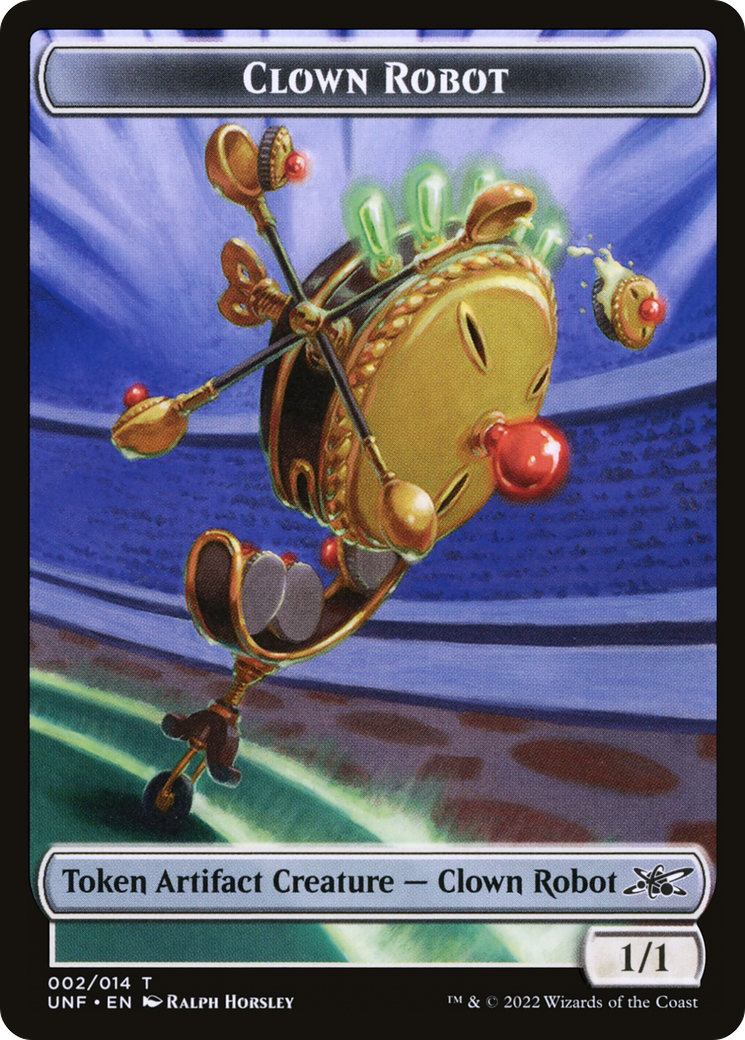 Clown Robot (002) Token [Unfinity Tokens] | Silver Goblin