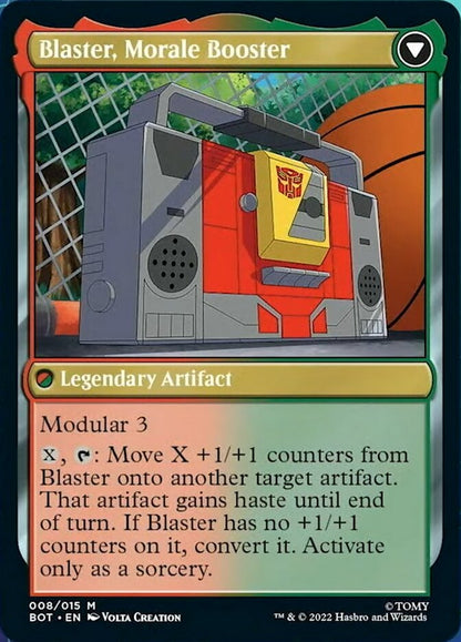 Blaster, Combat DJ // Blaster, Morale Booster (008) - Transformers