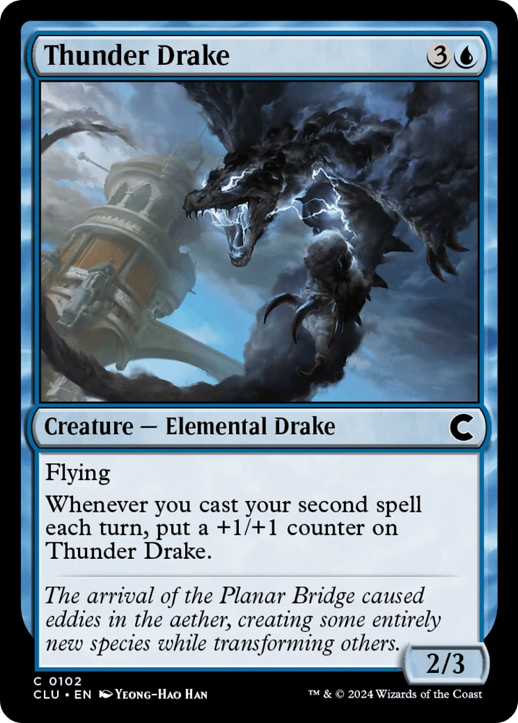 Thunder Drake [Ravnica: Clue Edition] | Silver Goblin