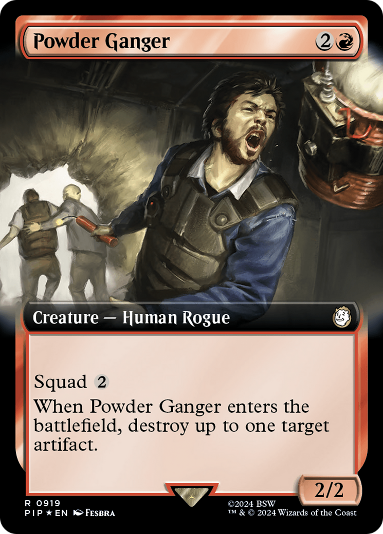 Powder Ganger (Extended Art) (Surge Foil) [Fallout] | Silver Goblin