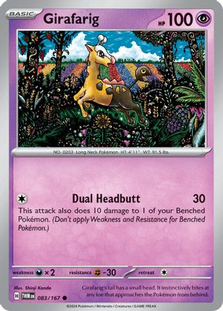 Girafarig (083/167) [Scarlet & Violet: Twilight Masquerade] | Silver Goblin