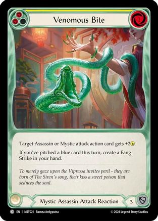 Venomous Bite (Yellow) (MST021) Rainbow Foil - Part the Mistveil