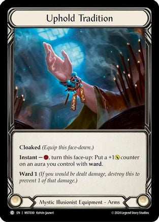 Uphold Tradition Cold Foil (MST030) - Part the Mistveil | Silver Goblin