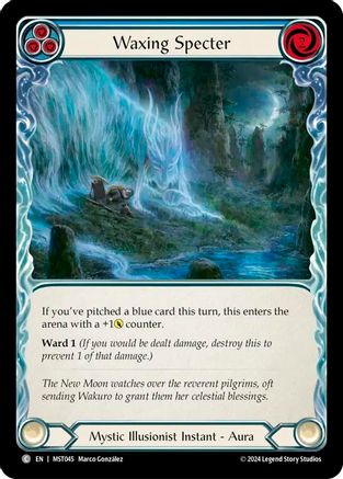 Waxing Specter (Blue) Rainbow Foil (MST045) - Part the Mistveil | Silver Goblin