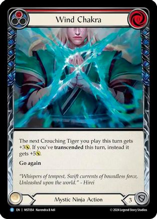 Wind Chakra (Red) (MST054) Rainbow Foil - Part the Mistveil