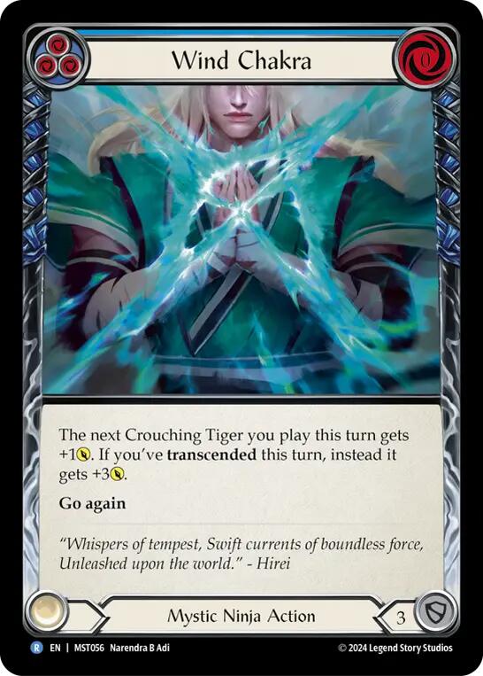 Wind Chakra (Blue) [MST056] (Part the Mistveil) | Silver Goblin