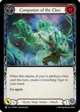 Companion of the Claw (Red) (MST057) - Part the Mistveil
