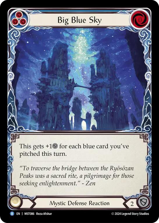 Big Blue Sky [MST086] (Part the Mistveil)  Rainbow Foil | Silver Goblin