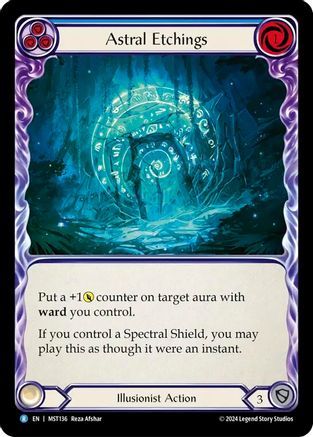 Astral Etchings (Blue)  (MST136) - Part the Mistveil | Silver Goblin