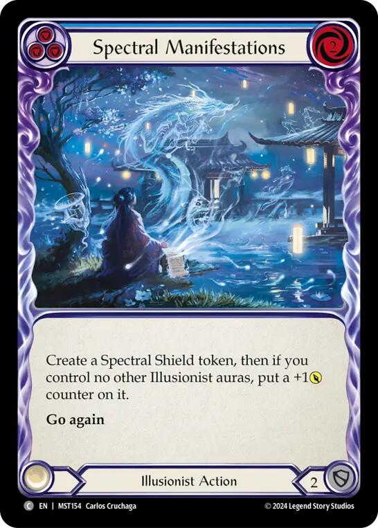 Spectral Manifestations (Blue) [MST154] (Part the Mistveil)  Rainbow Foil | Silver Goblin