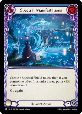 Spectral Manifestations (Blue) Rainbow Foil (MST154) - Part the Mistveil | Silver Goblin