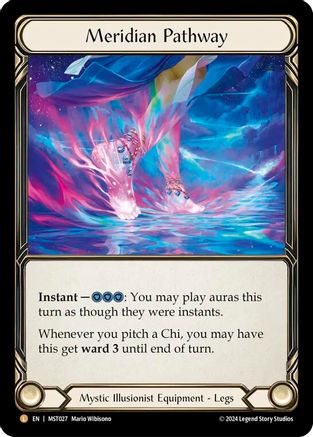 Meridian Pathway Rainbow Foil (MST027) - Part the Mistveil | Silver Goblin