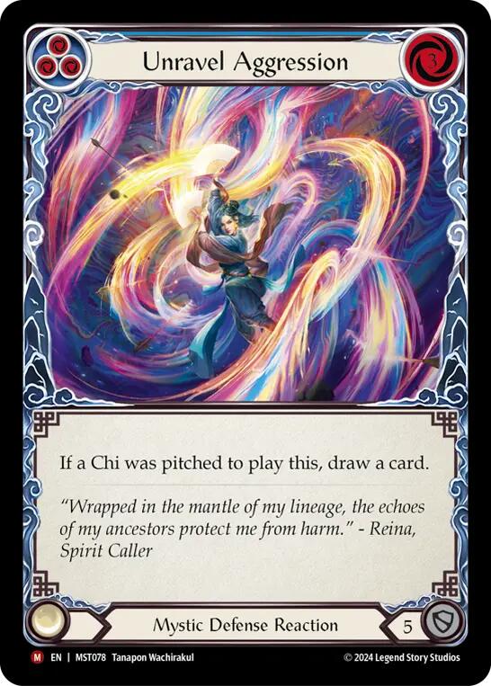 Unravel Aggression [MST078] (Part the Mistveil)  Rainbow Foil | Silver Goblin