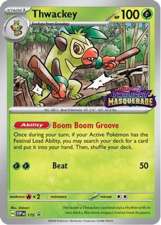 Thwackey - 115 (115) Holofoil - SV Scarlet & Violet Promo Cards