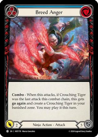 Breed Anger (Blue) (MST178) Rainbow Foil - Part the Mistveil