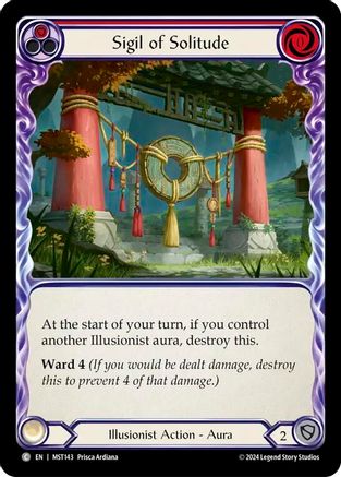 Sigil of Solitude (Red) (MST143) Rainbow Foil - Part the Mistveil