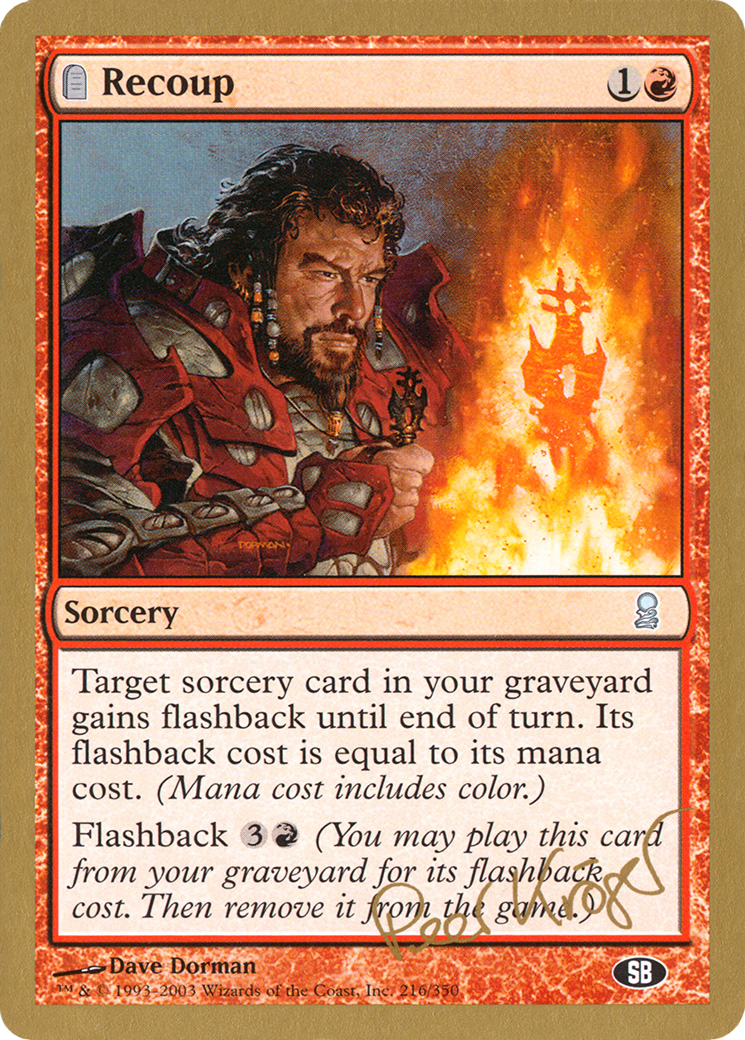 Recoup - 2003 Peer Kroger (ODY) (SB) - World Championship Decks 2003