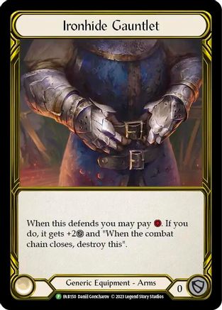 Ironhide Gauntlet (Golden) (FAB150) Cold Foil - FaB Promos