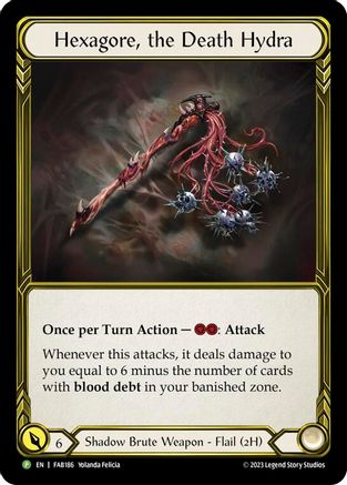 Hexagore, the Death Hydra (Golden) (FAB186) Cold Foil - FaB Promos
