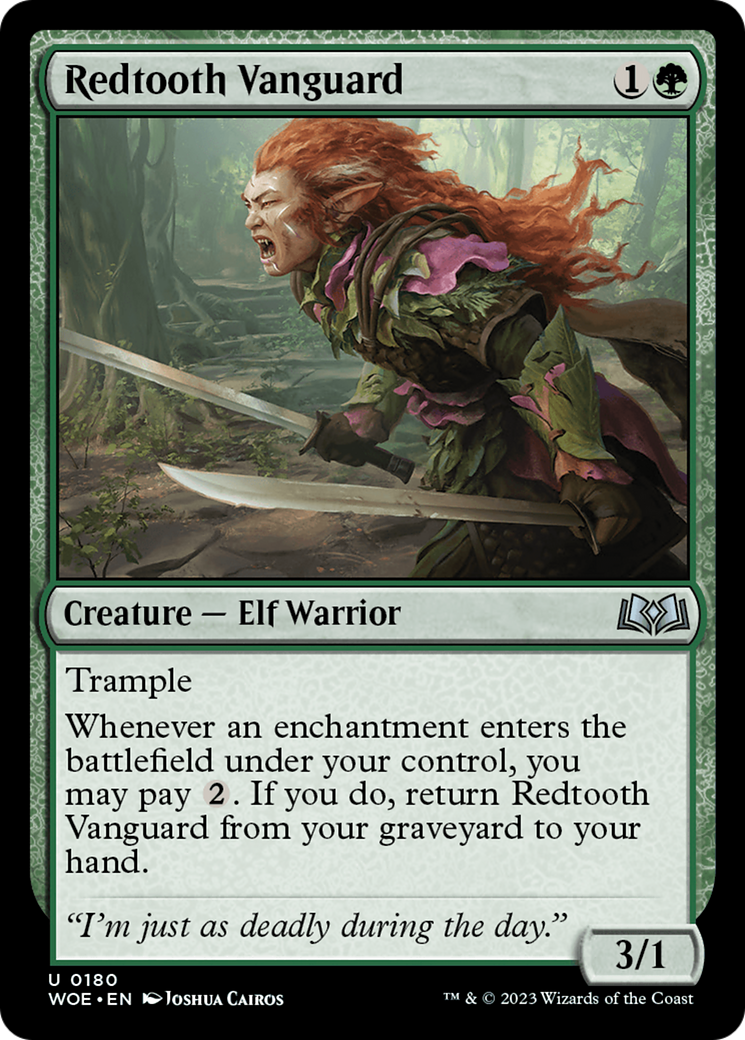 Redtooth Vanguard [Wilds of Eldraine] Foil