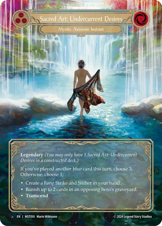 Sacred Art: Undercurrent Desires (Marvel) (MST010//MST010) Cold Foil - Part the Mistveil