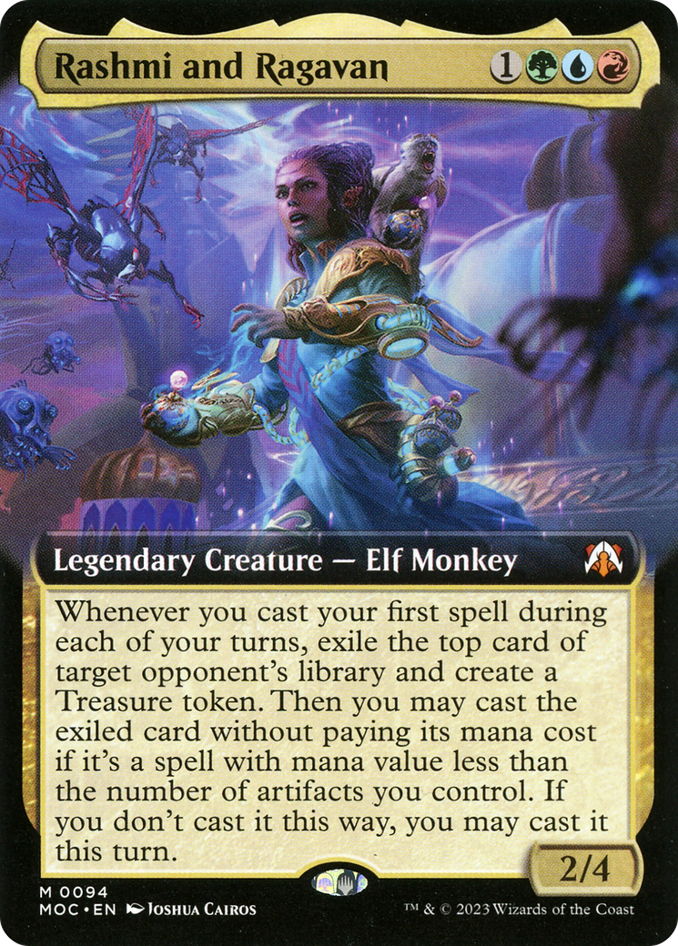 Rashmi and Ragavan (Extended Art) (094) Foil - March of the Machine Commander