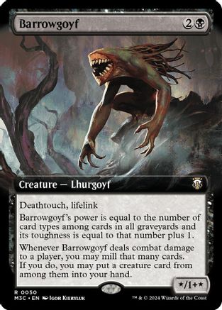Barrowgoyf (Extended Art) (Ripple Foil) Foil (050) - Modern Horizons 3 Commander