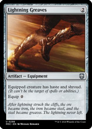 Lightning Greaves (Ripple Foil) (298) Foil