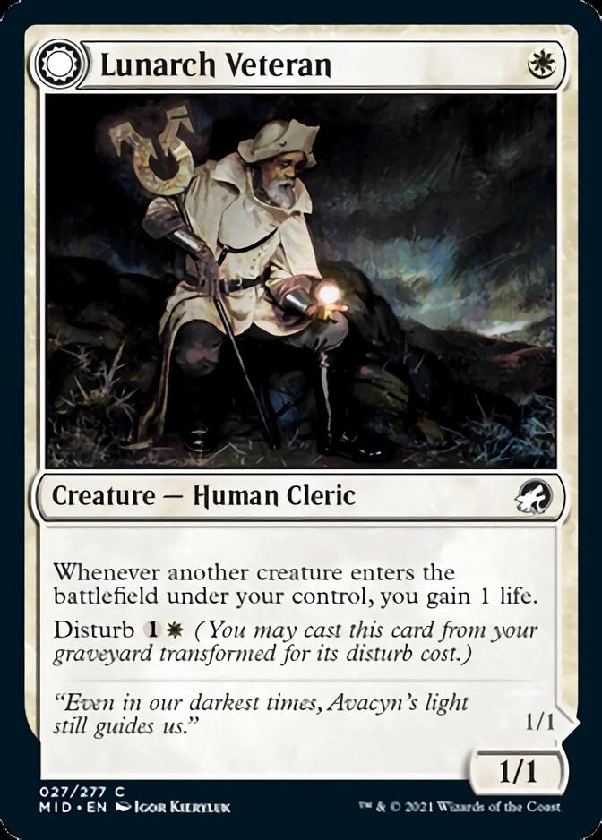 Lunarch Veteran (027) Foil - Innistrad: Midnight Hunt