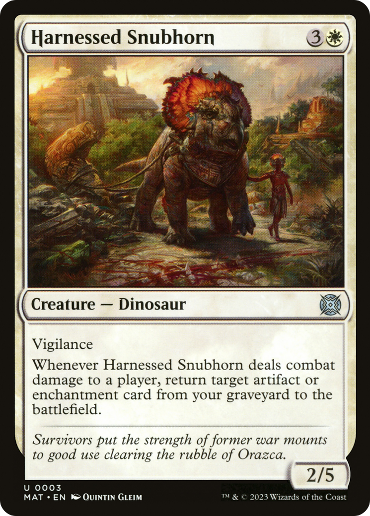 Harnessed Snubhorn (003) - March of the Machine: The Aftermath
