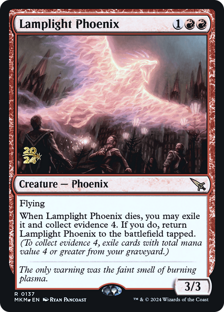 Lamplight Phoenix (137) Foil - Murders at Karlov Manor Promos