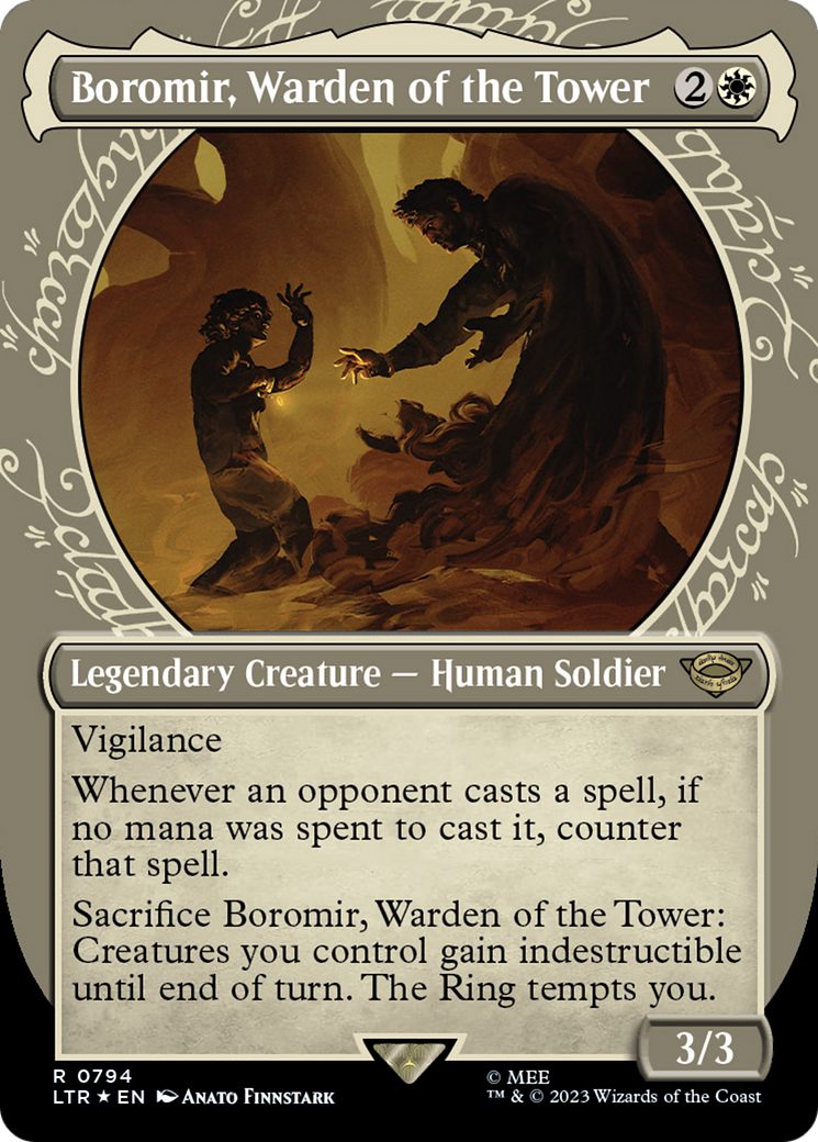 Boromir, Warden of the Tower (Showcase) (794) Foil - The Lord of the Rings: Tales of Middle-earth