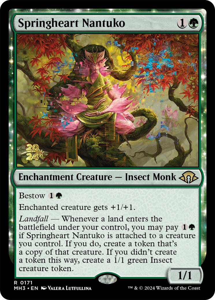 Springheart Nantuko [Modern Horizons 3 Prerelease Promos] | Silver Goblin