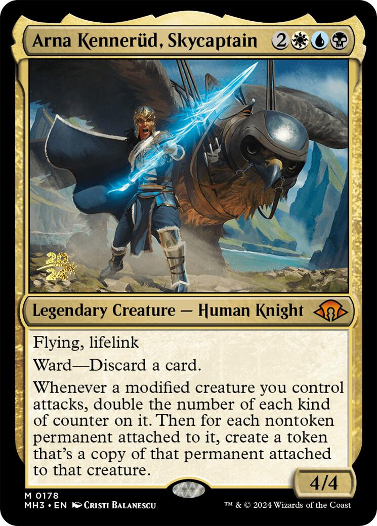 Arna Kennerud, Skycaptain [Modern Horizons 3 Prerelease Promos] | Silver Goblin