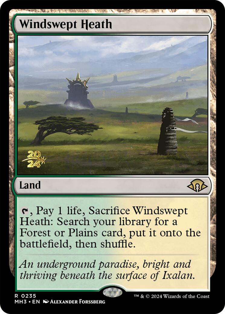 Windswept Heath [Modern Horizons 3 Prerelease Promos] | Silver Goblin