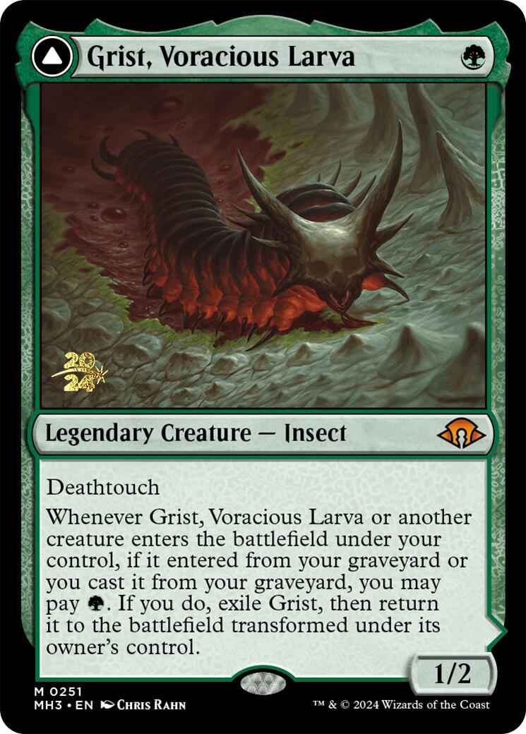 Grist, Voracious Larva (251) Foil - Modern Horizons 3 Promos