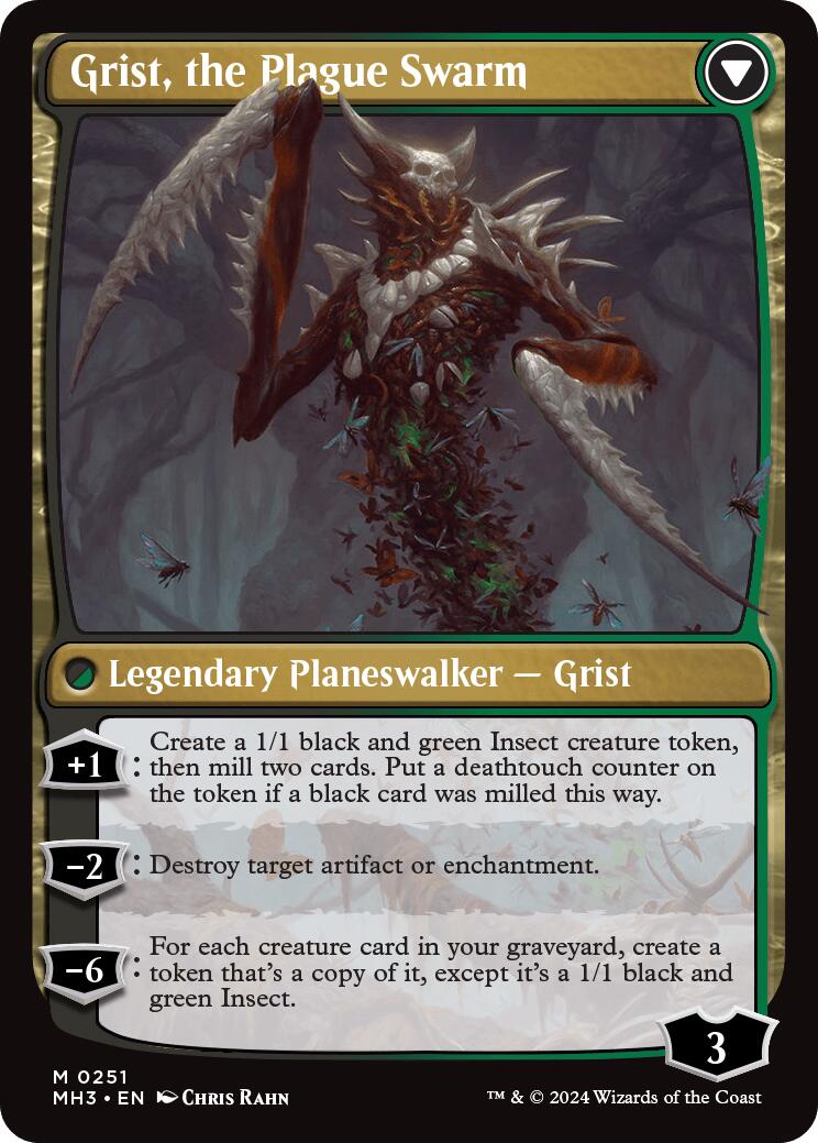 Grist, Voracious Larva (251) Foil - Modern Horizons 3 Promos