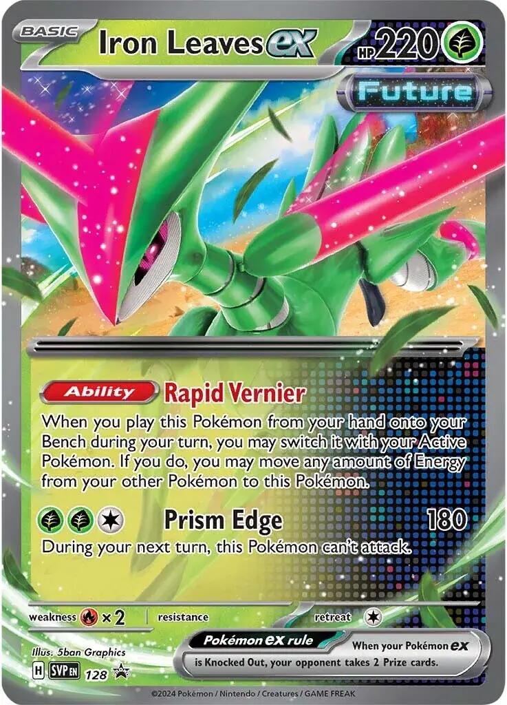 Iron Leaves ex (128) [Scarlet & Violet: Black Star Promos] | Silver Goblin