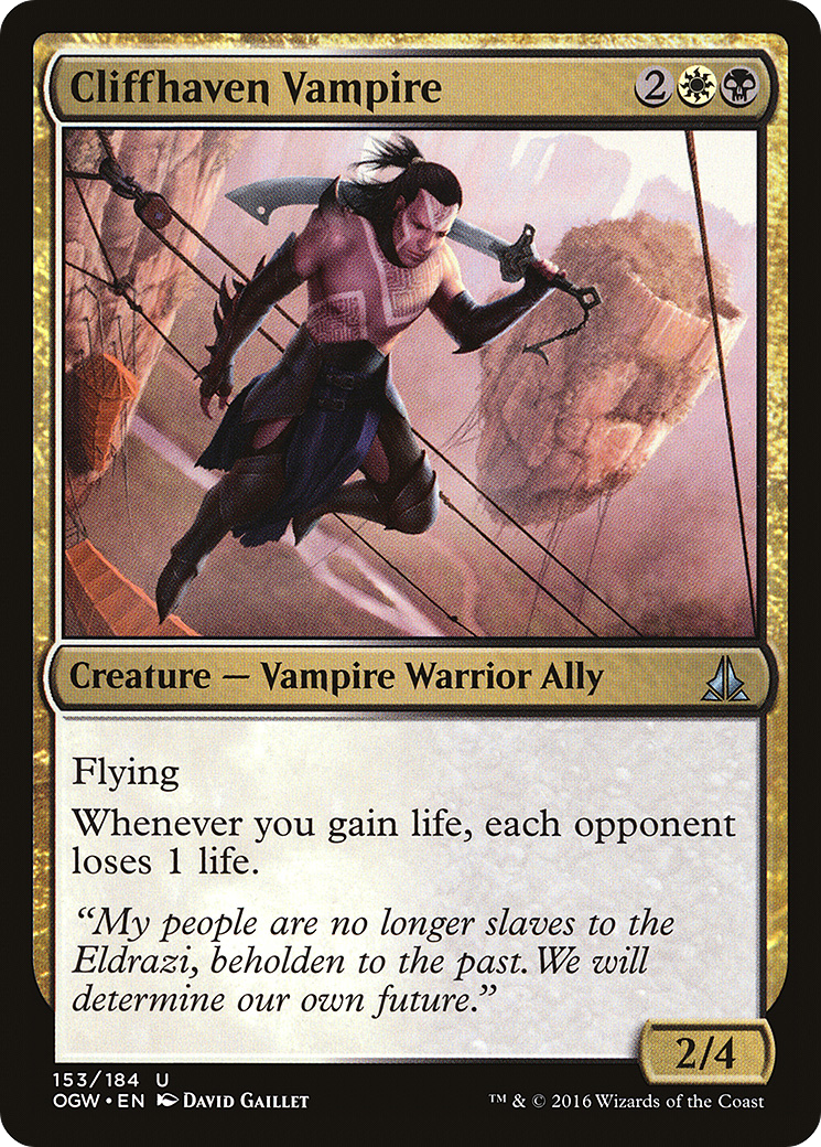 Cliffhaven Vampire (153) Foil - Oath of the Gatewatch