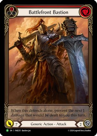 Battlefront Bastion (Red) (FAB235) Rainbow Foil - FaB Promos