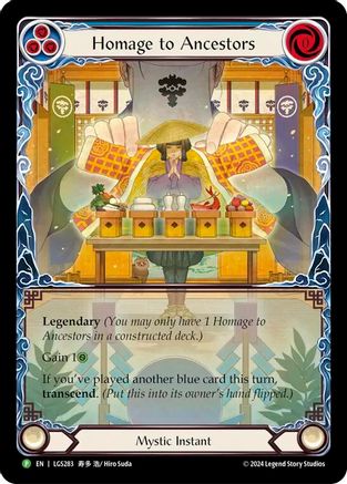 Homage to Ancestors // Inner Chi (LGS283) Rainbow Foil - FaB Promos