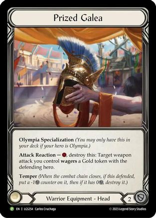 Prized Galea (LGS254) Cold Foil - FaB Promos
