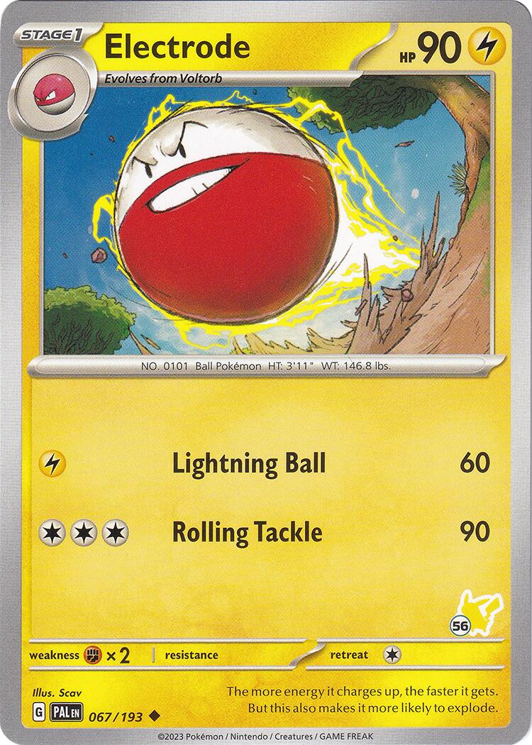 Electrode (067/193) (Pikachu Stamp #56) [Battle Academy 2024] | Silver Goblin