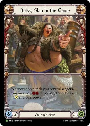 Betsy, Skin in the Game (HER109) Rainbow Foil - FaB Promos