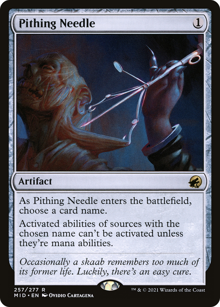 Pithing Needle [Innistrad: Midnight Hunt] | Silver Goblin