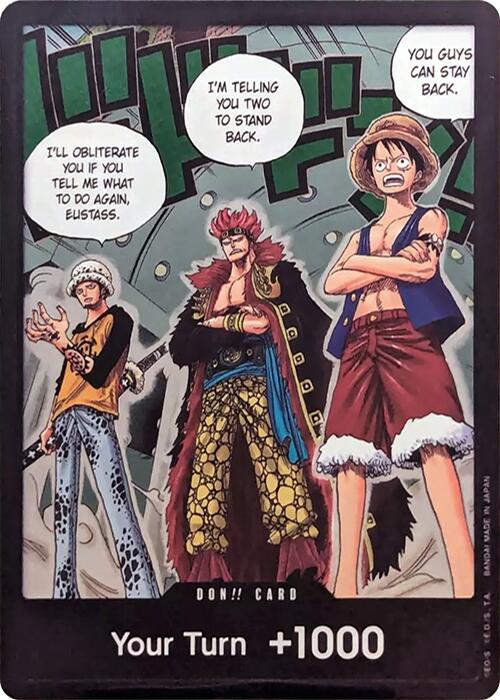 DON!! Card (Trafalgar Law, Eustass Kid and Monkey.D.Luffy) (Double Pack Set Vol. 4) [500 Years in the Future] | Silver Goblin