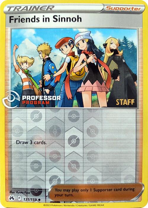 Friends in Sinnoh (131/159) (2023 Staff) [Professor Program Promos] | Silver Goblin